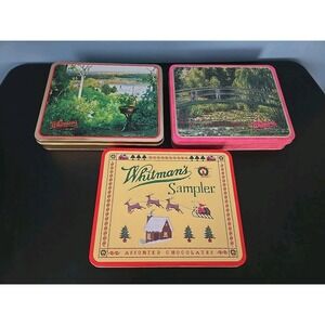 Whitman's Chocolate Tins Lot of 3 Innes Hudson @ Milton Monet Japanese Footbridg
